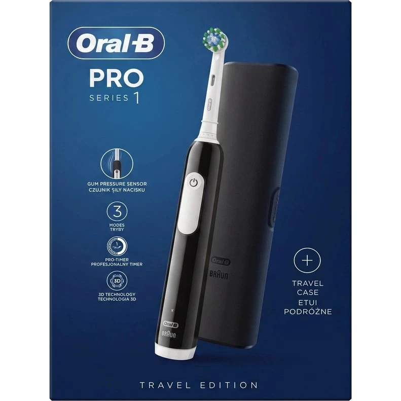 Oral-B Pro1 Elektrische Zahnbürste - Schwarz