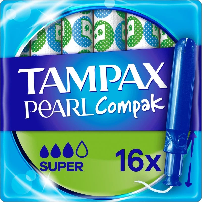 Tampax Compak Pearl Tampons Super, 16 Stück