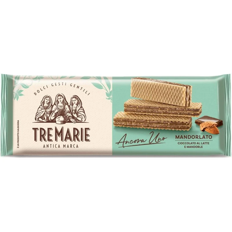 Tre Marie Waffeln mit Schokolade und Mandeln, 140 g