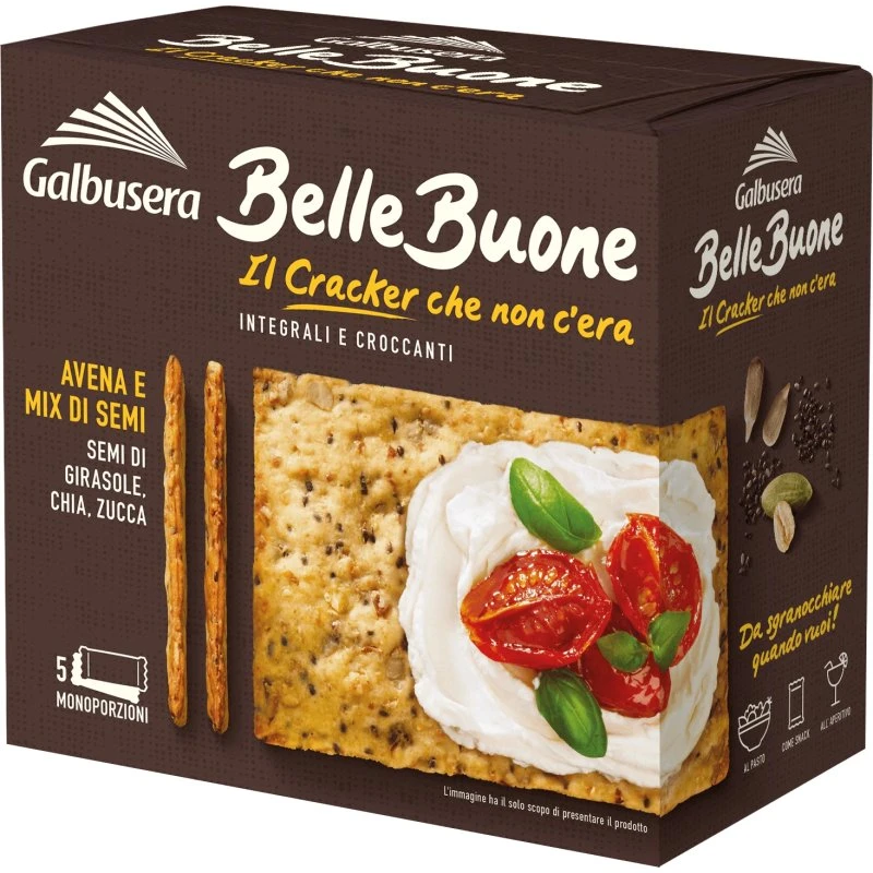 Galbusera Vollkorncracker mit Bellebuone-Samenmischung, 200 g
