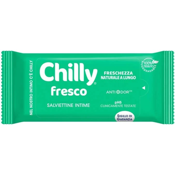 Chilly Fresh Intimservietten mit natürlichem Menthol, 12 Stück