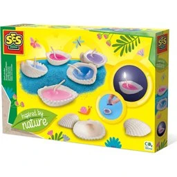 SES Muschelkerzen-Set – Kreativ-Bastelset für Kinder ab 6 Jahren