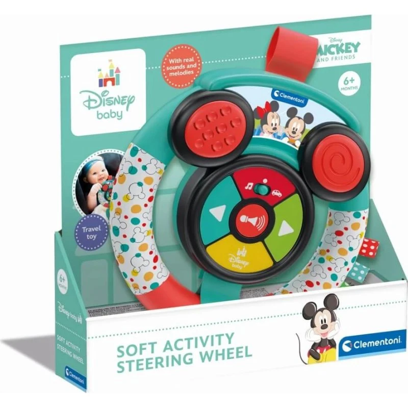 Clementoni Mickey & Minnie Baby interaktives Lenkrad, 6+ Monate