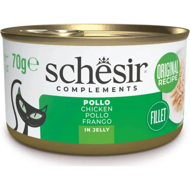 Schesir Complementary In Jelly Huhn Katzennassfutter 70g