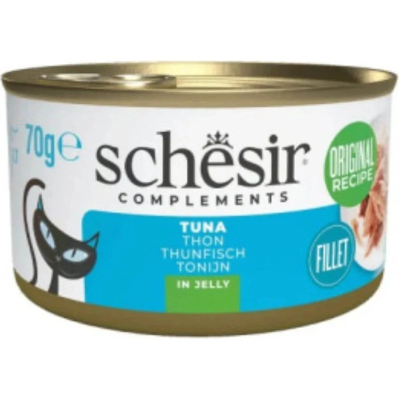SCHESIR Complementary In Jelly Thunfisch Katzennassfutter 70g