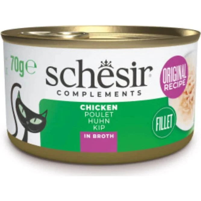 Schesir Complementary In Broth Huhn Katzen-Nassfutter, 70g