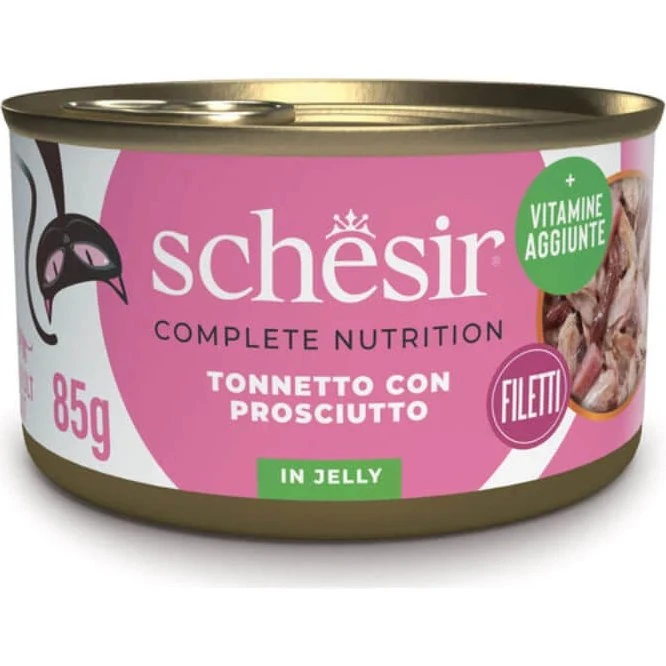Schesir Complete Nutrition Katzen Nassfutter Thunfisch & Schinken 85g