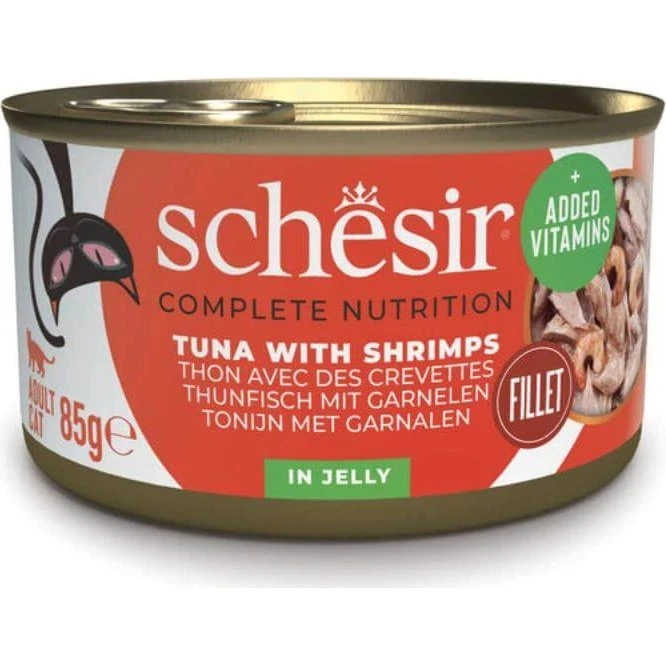 Schesir Complete Nutrition Katzen Nassfutter Thunfisch & Shrimps 85g