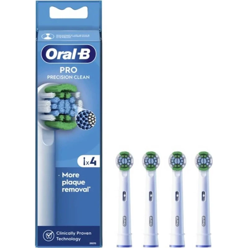 Oral B Pro Precision Clean Ersatzbürsten, 4er Pack, Weiß