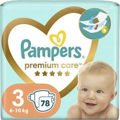 Pampers Premium Care Windeln Nr. 3 (6-10kg) 78 Stück JUMBO+