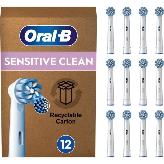 Oral-B Pro Sensitive Clean Aufsteckbürsten, 12 Stück, Extra Weich