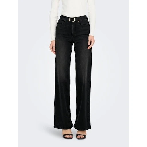 ONLY Damen Wide Fit Jeans Onmadison Blush in Wasched Black