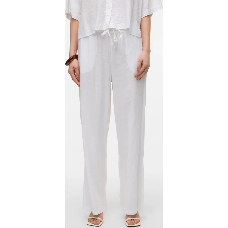 Vero Moda Hose Linn in Schneeweiß - Loose Fit