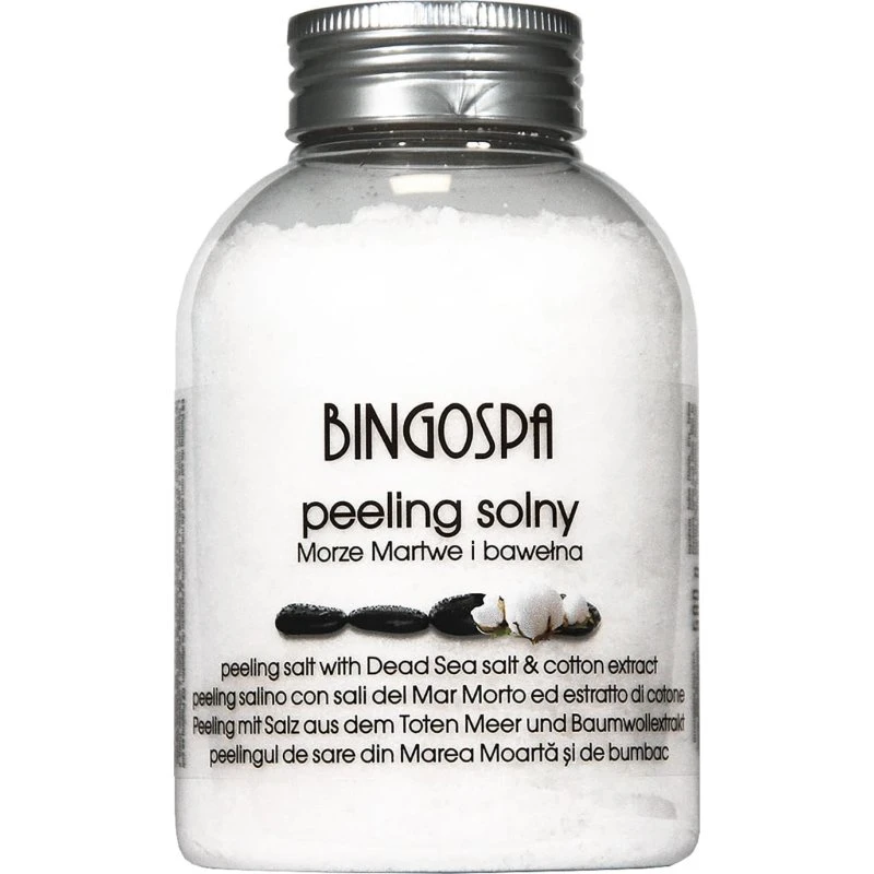 Bingospa Salz-Körperpeeling mit Totem Meer Salz & Baumwollextrakt, 580 g