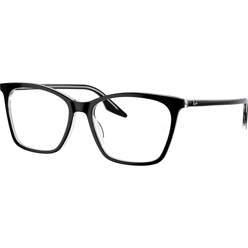 Ray-Ban RX 5422 2034 Schwarz auf Transparent