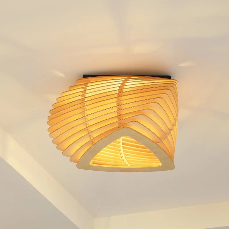 Lindby Deckenleuchte Sanza Holz & Metall - Skandinavisch - 50 cm