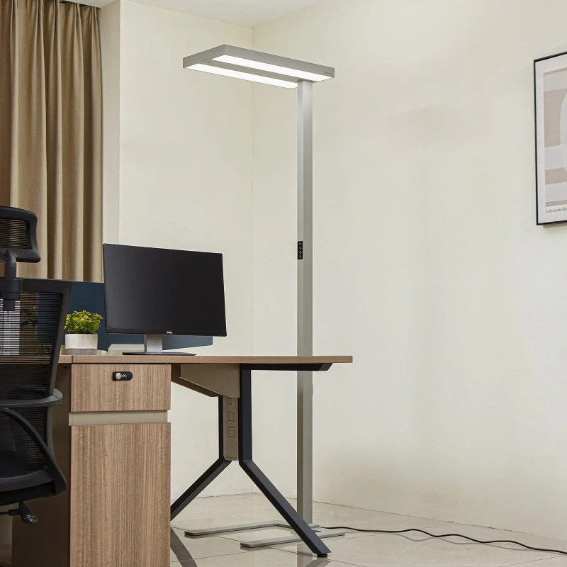 Arcchio LED-Stehleuchte Logan Ultra HCL CCT, silber, dimmbar