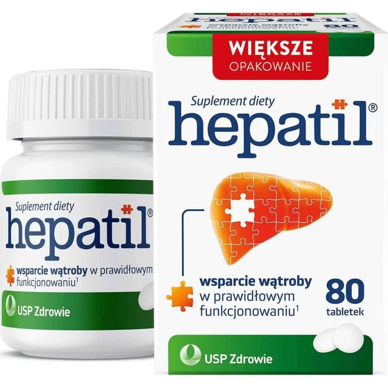 Hepatil Nahrungsergänzungsmittel zur Leberunterstützung, 80 Tabletten
