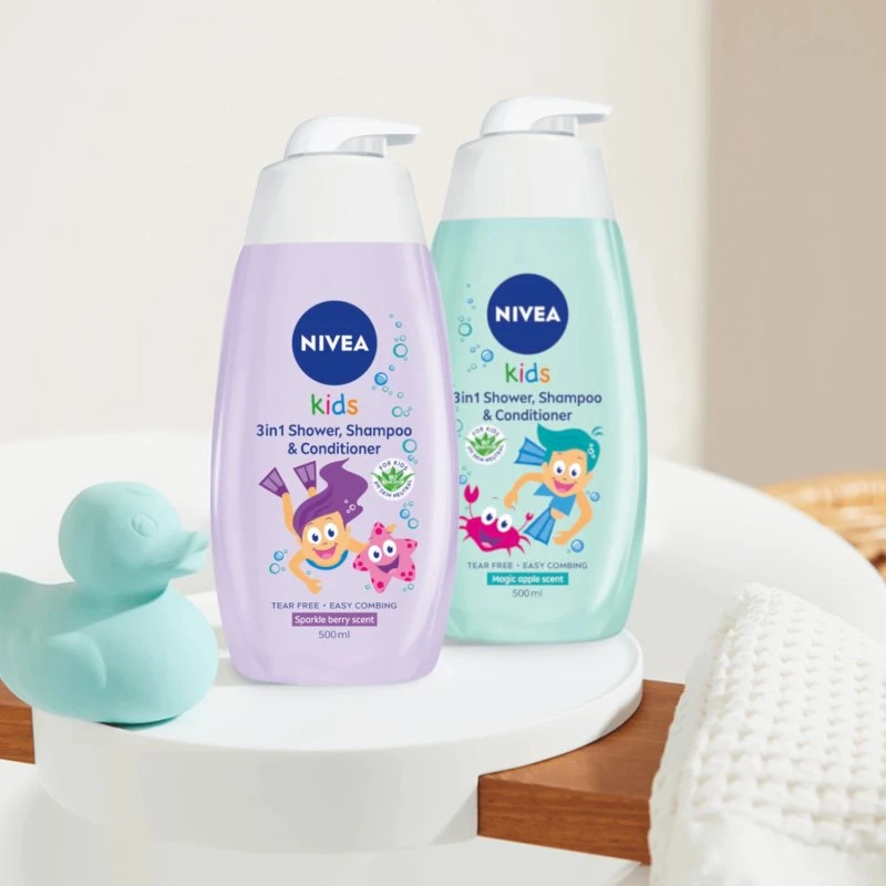 Nivea Kinder 2-in-1 Körperwaschgel Gummibärchen-Duft, 500ml