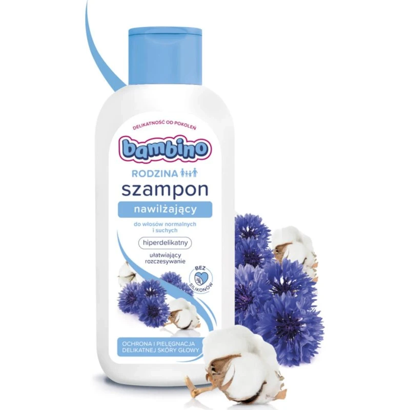 Bambino Family Feuchtigkeitsshampoo für normales & trockenes Haar, 400 ml