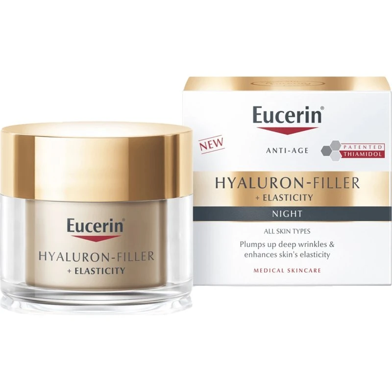 Eucerin Hyaluron-Filler + Elasticity Nachtcreme mit Thiamidol, 50ml