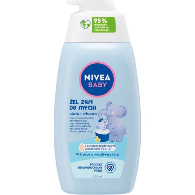 Nivea Baby 2in1 Körper- und Haarwaschgel, 500ml