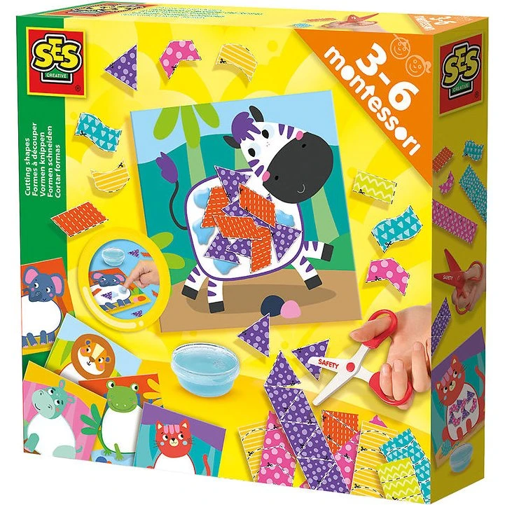 SES Creative Montessori Formen schneiden Set S14061