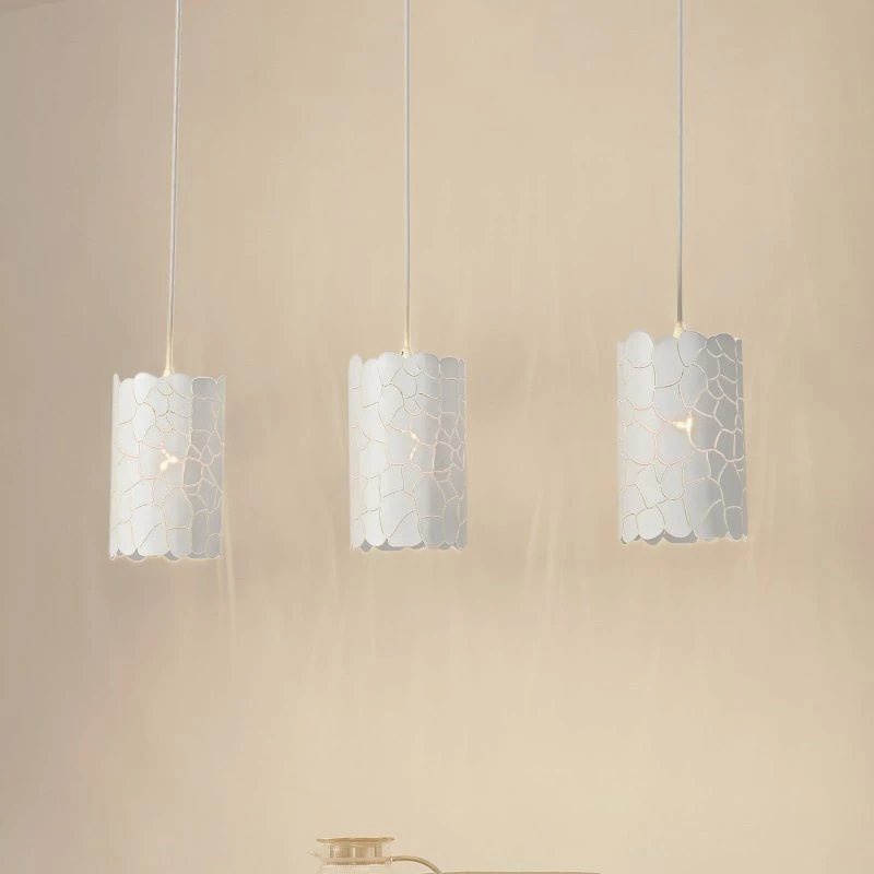 Lindby Aralena 3 Pendelleuchte Weiß, 3-flammig, 92 cm