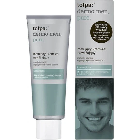 Tolpa Dermo MEN Mattierendes & Feuchtigkeitsspendendes Creme-Gel, 40 ml