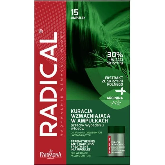 Farmona Radical Stärkungskur in Ampullen gegen Haarausfall, 15 x 5 ml