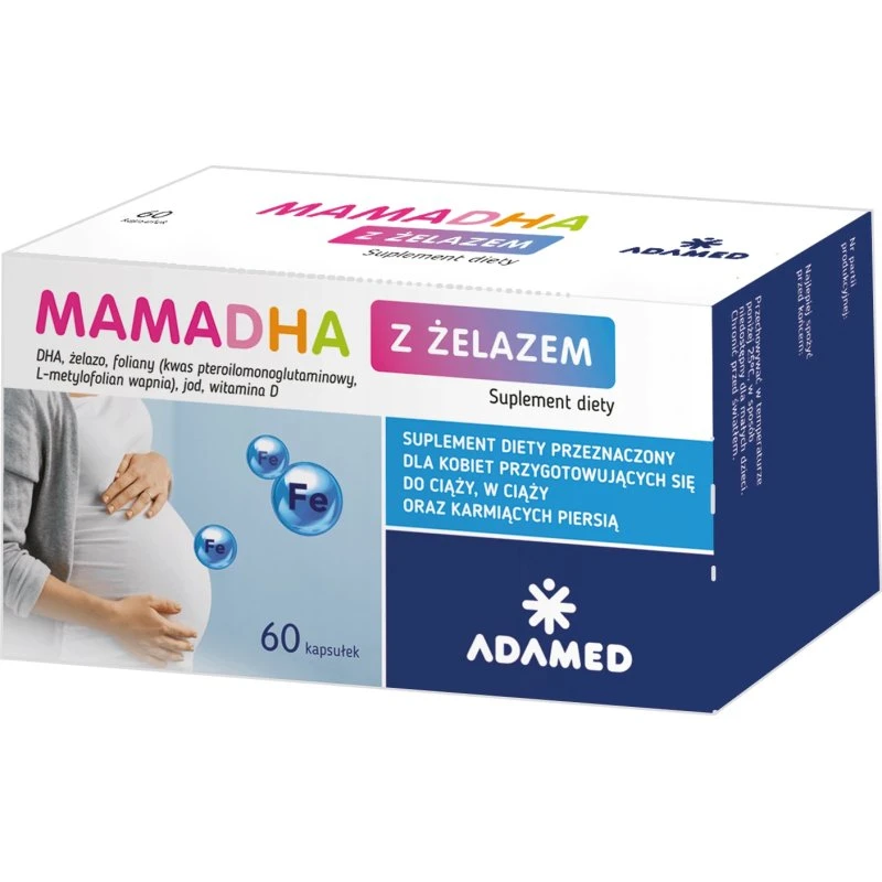 MamaDHA mit Eisen, 60 Kapseln