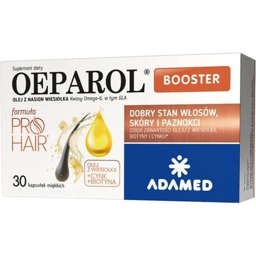 Oeparol Booster Weichkapseln mit Nachtkerzenöl, Vitamin E & Zink, 30 Stk.