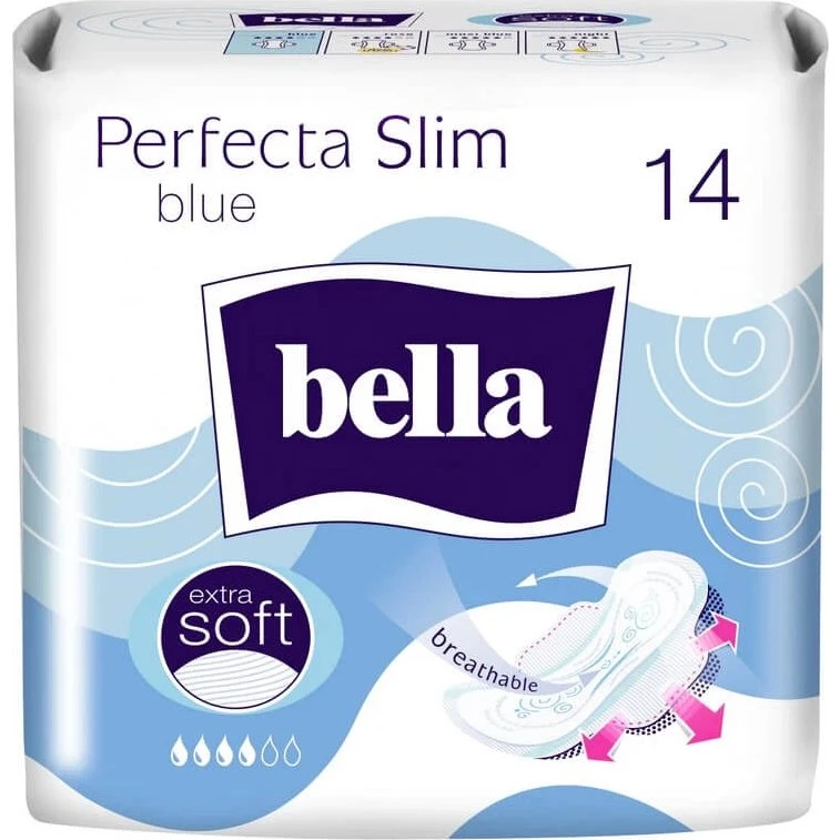 Bella Perfecta Slim Blue Saugeinlagen, 14 Stück
