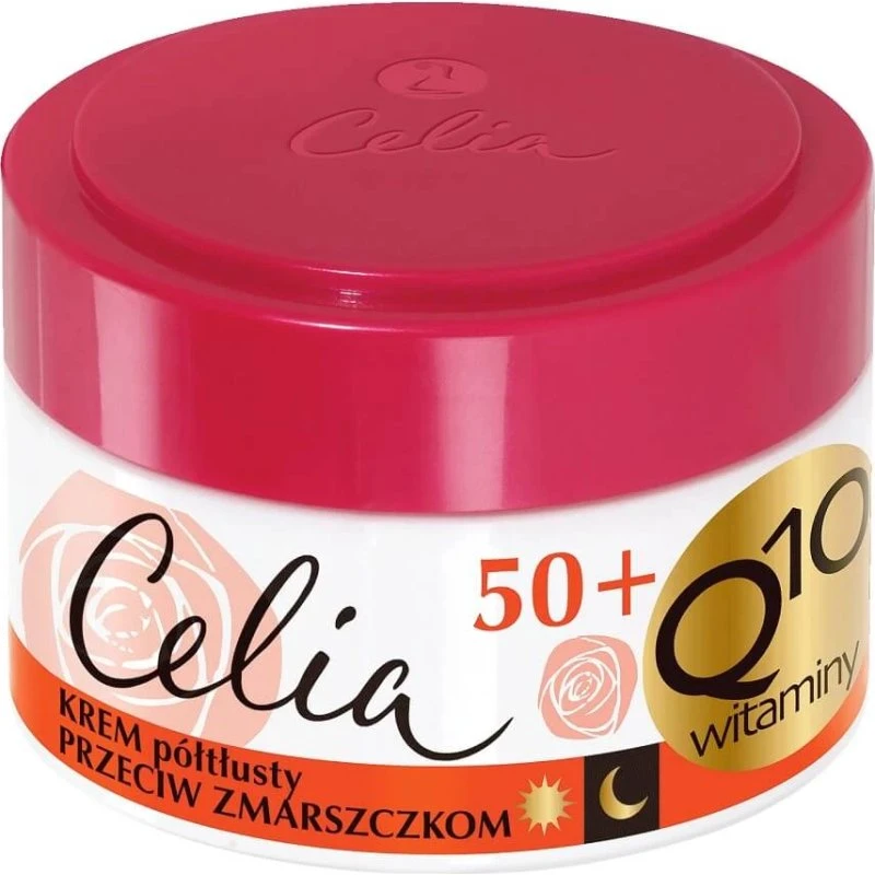Celia Q10 Vitamins Anti-Falten Tages- und Nachtcreme 50+, 50ml