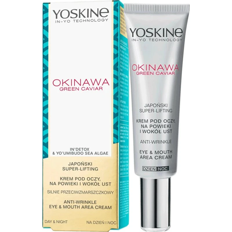 Yoskine Okinawa Green Caviar Augen-, Lid- und Lippencreme, 15 ml