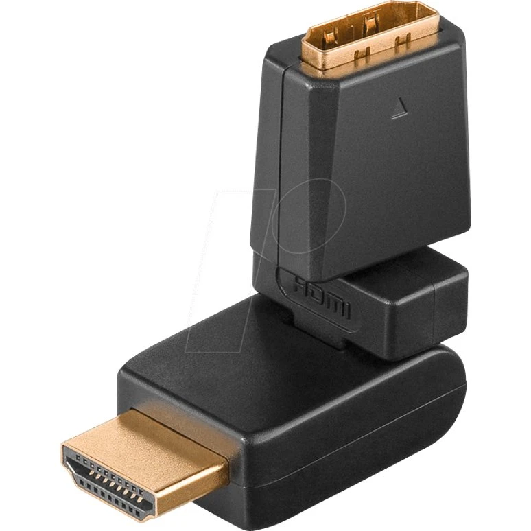 Goobay HDMI™-Adapter 360° vergoldet (4K @ 60 Hz)