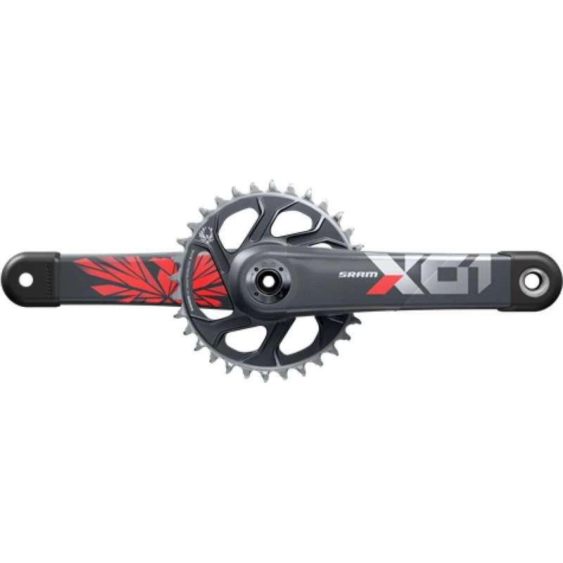 SRAM X01 Eagle DUB Kurbel 32 Zähne Lunar-Red 175 mm