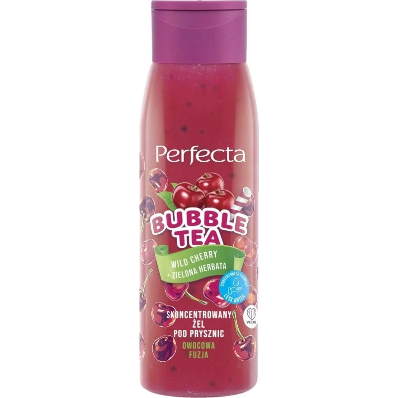 Perfecta Bubble Tea Elixir Duschkonzentrat Wildkirsche & Grüner Tee, 400ml