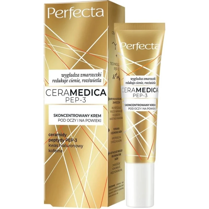 Perfecta Ceramedica Pep-3 Augen- und Augenlidcreme, 15 ml
