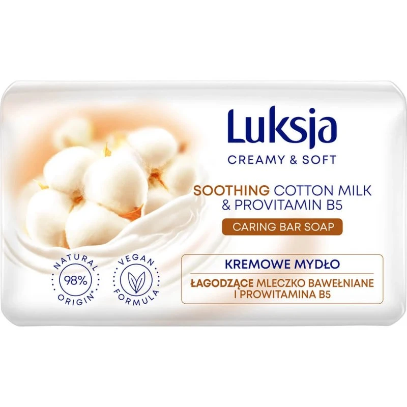 Luxja Creamy & Soft Stückseife mit Baumwollmilch & Provitamin B5, 90g