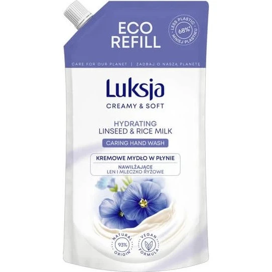 Luxja Flüssigseife Leinsamen & Reismilch Nachfüllpackung, 900 ml