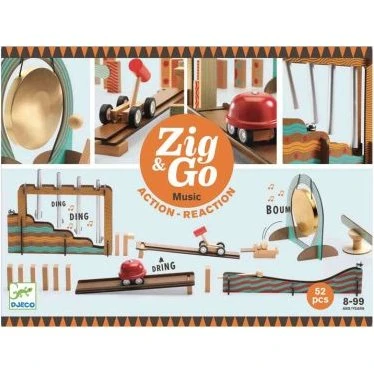 Djeco Zig & Go Musik Kugelbahn 52 Teile