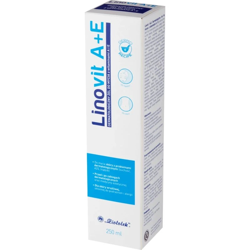 Linovit A+E Dermatologisches Waschgel mit Vitaminen, 250 ml