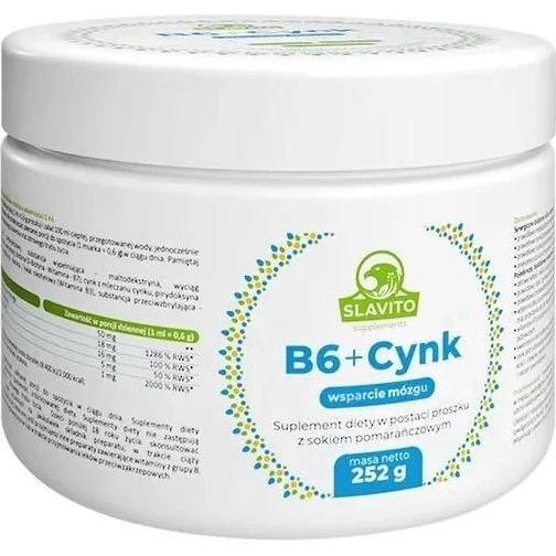 Slavito B6+Zink Pulver 252 g