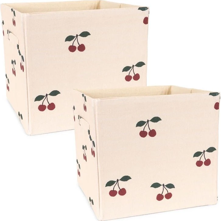 Konges Sløjd 2er-Pack Aufbewahrungskisten Cherry