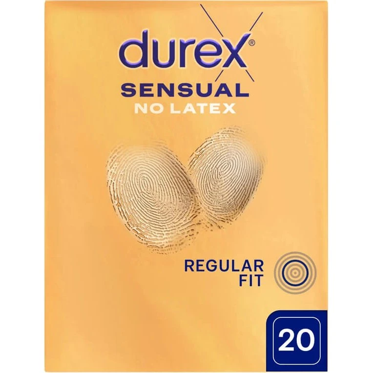 Durex Sensual No Latex, latexfreie Kondome, 20 Stück