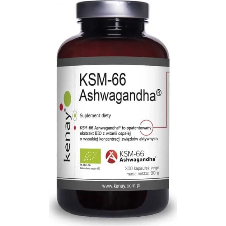 Kenay BIO Ashwagandha KSM-66 200mg - 300 Kapseln