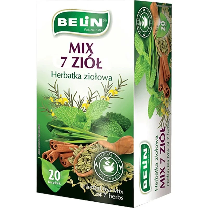 Belin Mix 7 Kräuter Kräutertee, 20 Tütchen à 1,8 g