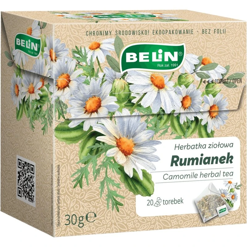 Belin Kamillentee in Pyramidenbeuteln, 20 Tütchen à 2 g