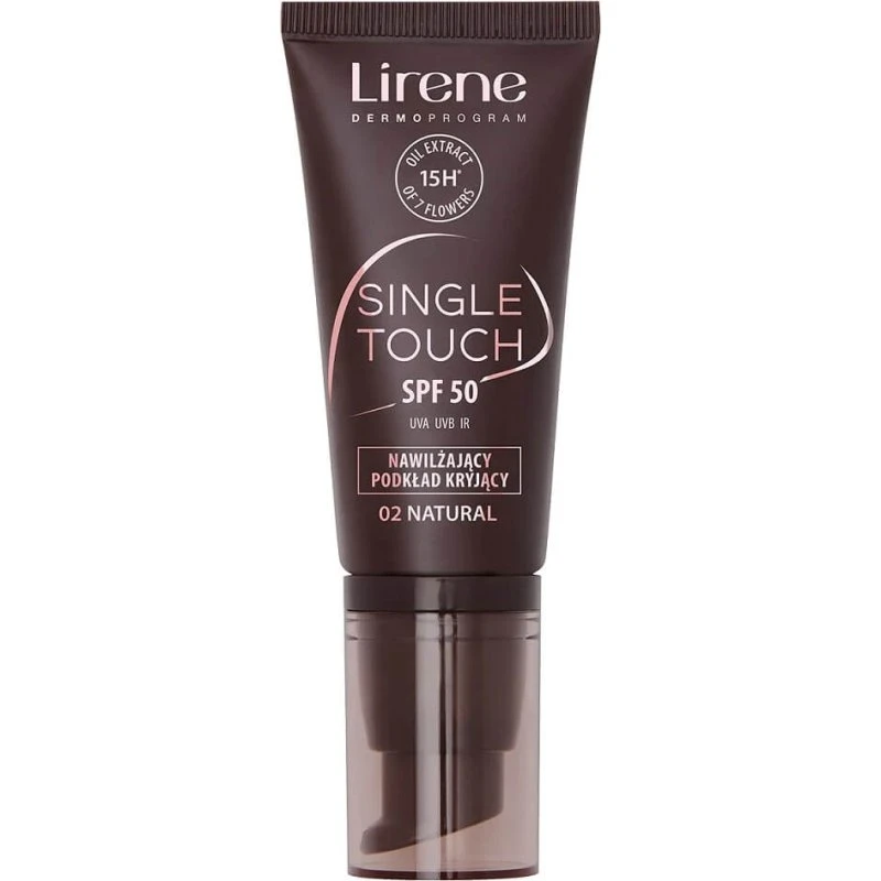 Lirene Single Touch SPF50 Foundation 02 Natural, 30 ml